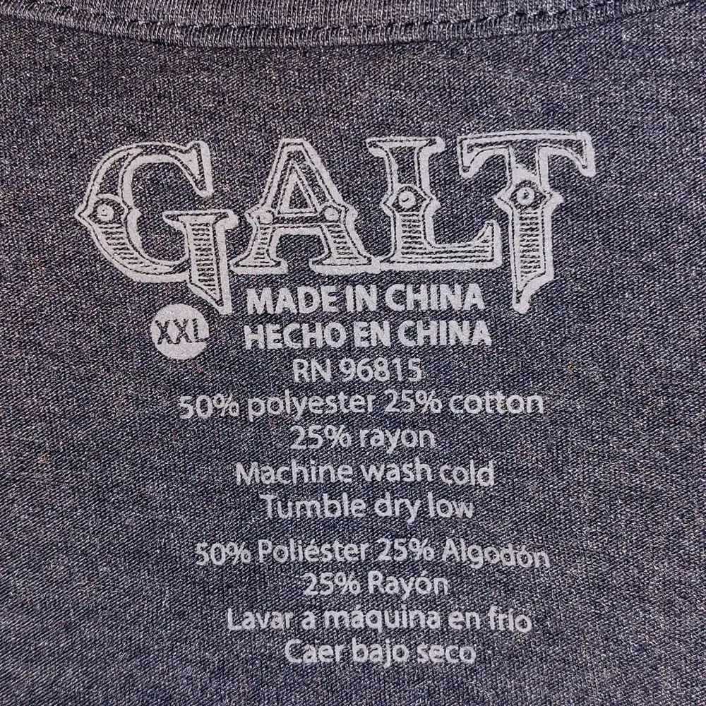 GALT Mens XXLarge American Flag Graphic T Shirt Blue Red White Distressed USA